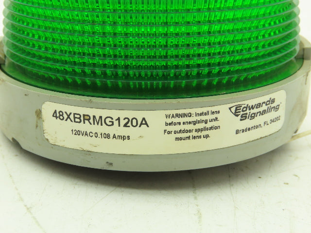 Edwards Signaling 48XBRMG120A Green LED Signal Light 120VAC