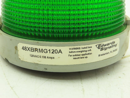 Edwards Signaling 48XBRMG120A Green LED Signal Light 120VAC