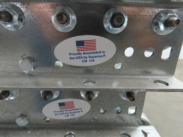 30"x 27" Galvanized Steel Skate Wheel Gravity Roller Conveyor - 8 Sections