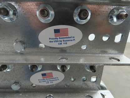 30"x 27" Galvanized Steel Skate Wheel Gravity Roller Conveyor - 8 Sections
