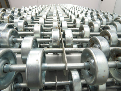 30"x 20° Butt Spur Galvanized Steel Skate Wheel Gravity Conveyor LH Diverter 10