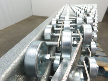 30"x 20° Butt Spur Galvanized Steel Skate Wheel Gravity Conveyor LH Diverter 10