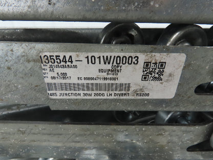 30"x 20° Butt Spur Galvanized Steel Skate Wheel Gravity Conveyor LH Diverter 10