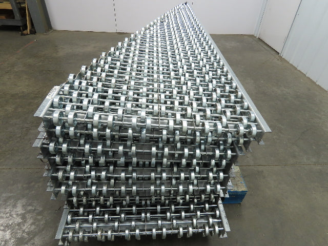 30"x 20° Butt Spur Galvanized Steel Skate Wheel Gravity Conveyor LH Diverter 10