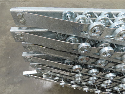30"x 20° Butt Spur Galvanized Steel Skate Wheel Gravity Conveyor LH Diverter 10