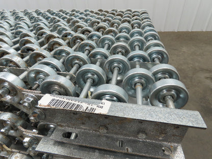 30"x 20° Butt Spur Galvanized Steel Skate Wheel Gravity Conveyor LH Diverter 10