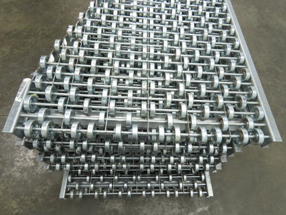 30"x 20° Butt Spur Galvanized Steel Skate Wheel Gravity Conveyor LH Diverter 10