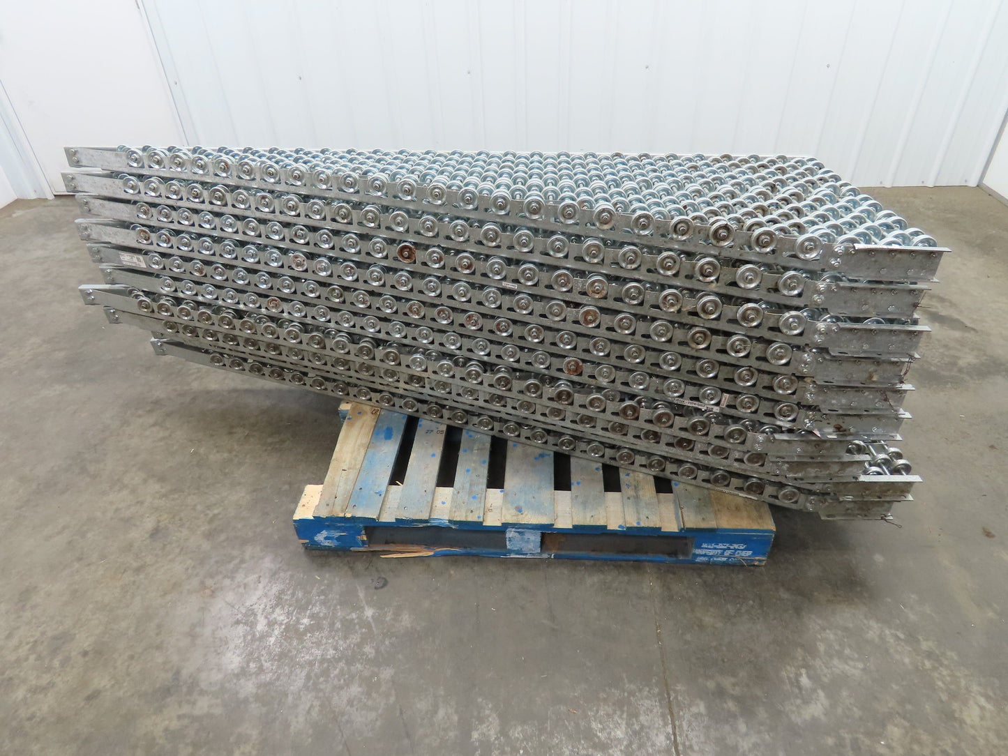 30"x 20° Butt Spur Galvanized Steel Skate Wheel Gravity Conveyor LH Diverter 10