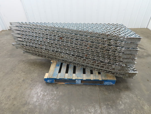 30"x 20° Butt Spur Galvanized Steel Skate Wheel Gravity Conveyor LH Diverter 10