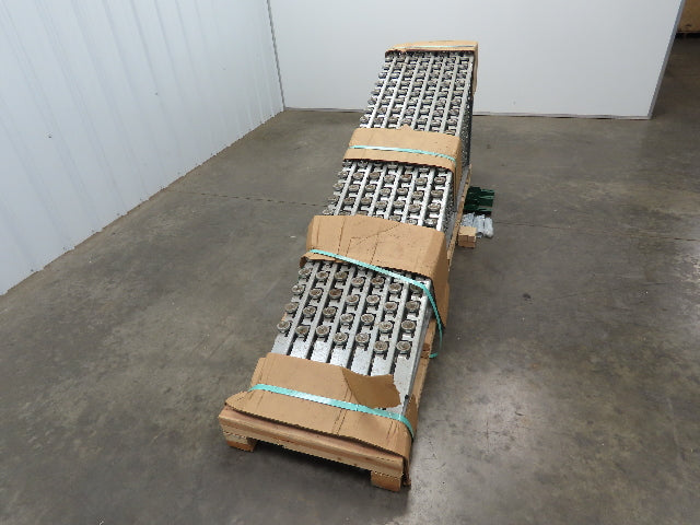 30"x 20° Butt Spur Galvanized Steel Skate Wheel Gravity Conveyor LH Diverter X7