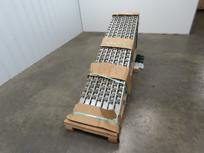 30"x 20° Butt Spur Galvanized Steel Skate Wheel Gravity Conveyor LH Diverter X7