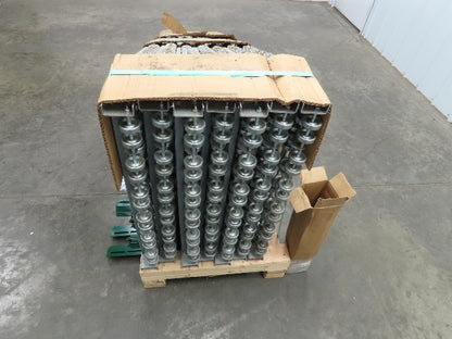 30"x 20° Butt Spur Galvanized Steel Skate Wheel Gravity Conveyor LH Diverter X7