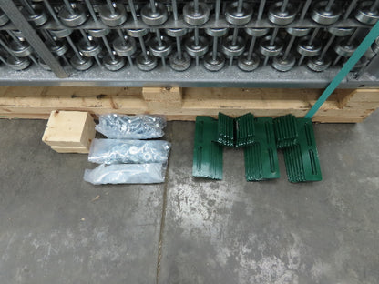30"x 20° Butt Spur Galvanized Steel Skate Wheel Gravity Conveyor LH Diverter X7