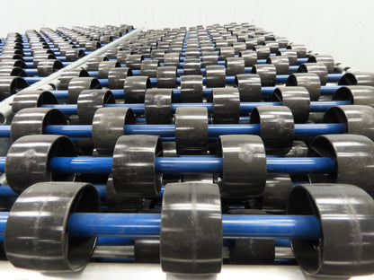 Unex Span Track 18"x 42" Plastic Skate Wheel Flow Rack Conveyor - 20 Sections