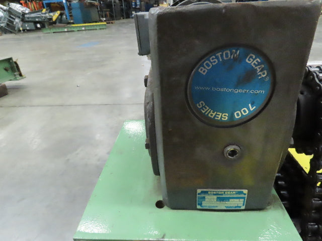 Chain Drive 3.5" Steel Roller Pallet Conveyor 64"L x 87"BF .5Hp 460V 30FPM