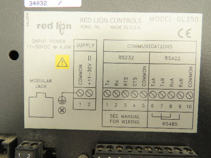 Red Lion GL350 Graco Precision Mix II Graphical Operator Pump Control Terminal