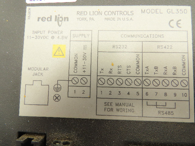 Red Lion GL350 Graco Precision Mix II Graphical Operator Pump Control Terminal