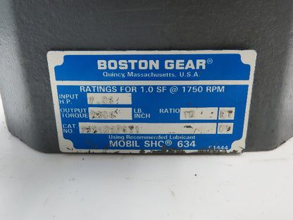 Boston Gear 73210SFGT1 Worm Gearbox 10:1 Reducer 175rpm 7HP LH 145T Fan Cooled