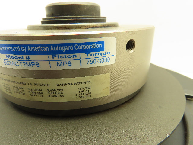Airjustor 602ACT2MP8 Torque Limiter Clutch Brake MP8 Piston 35mm Bore