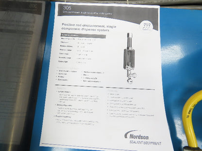 Nordson Servo-Flo 305  1-Part Shot Meter 1-110cc Dispensing w/Graco Valves