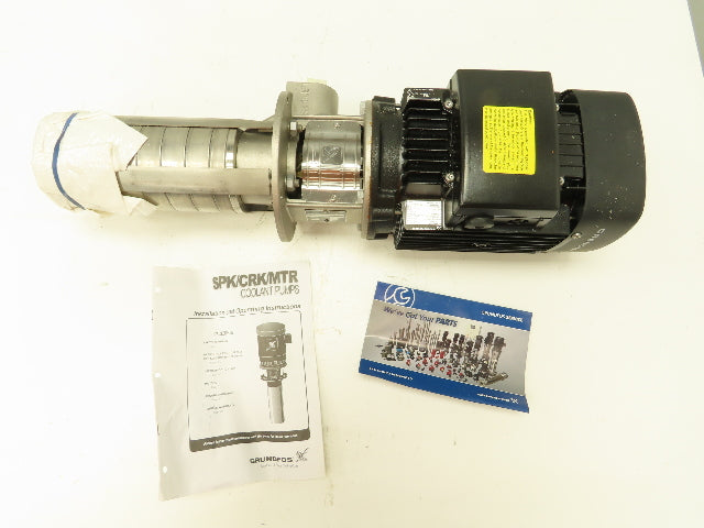 Grundfos CRKI4-60 Multistage Centrifugal Coolant Pump 22 GPM 3 Hp 230/460V 3Ph