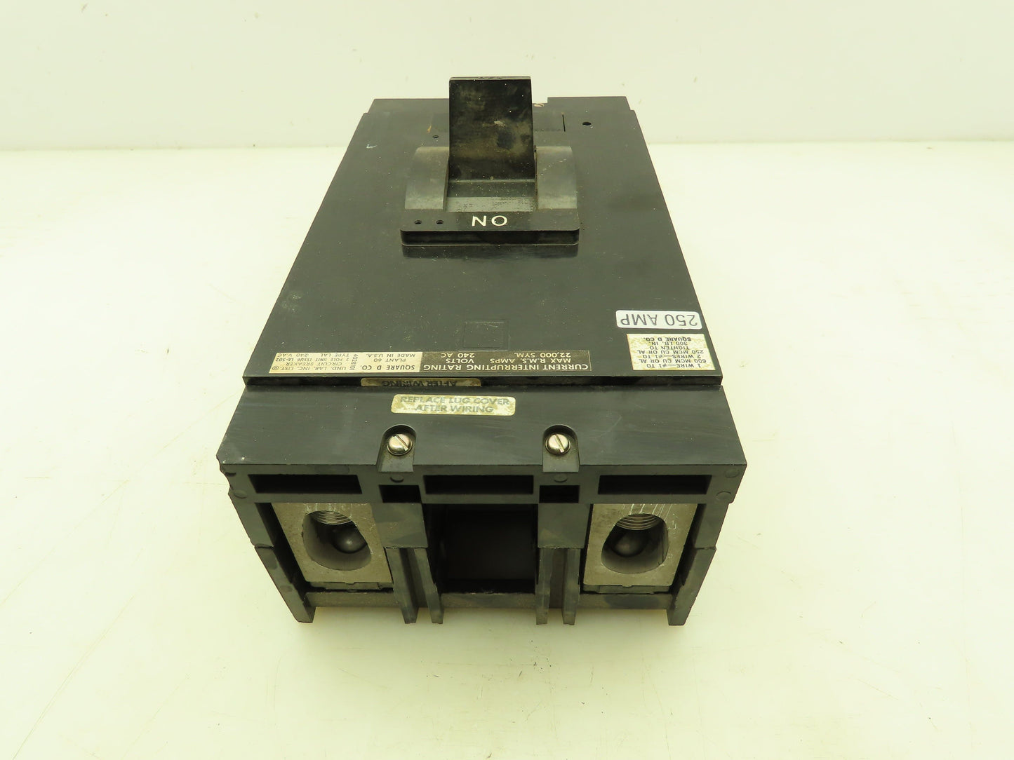 Square D Q4L-2250 Circuit Breaker 250A 2P 240V Black Cover Series 2