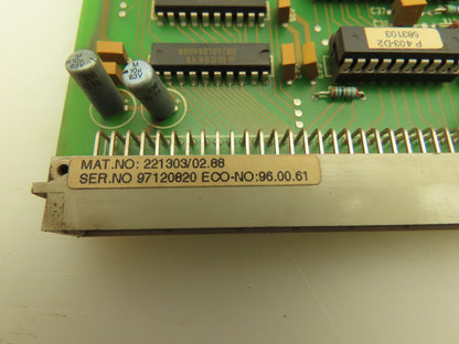 Siemens 221303/02.88 Circuit Board Control Card