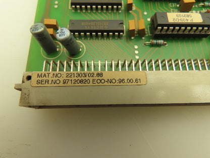Siemens 221303/02.88 Circuit Board Control Card