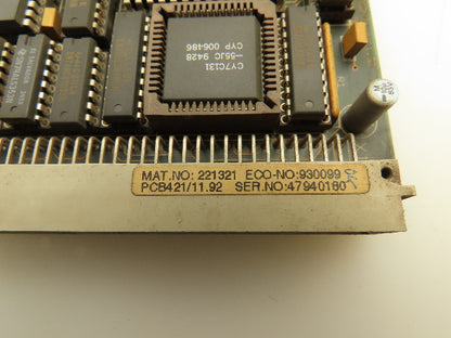 Siemens 221321 Rofin-Sinar Laser Circuit Board Control Panel