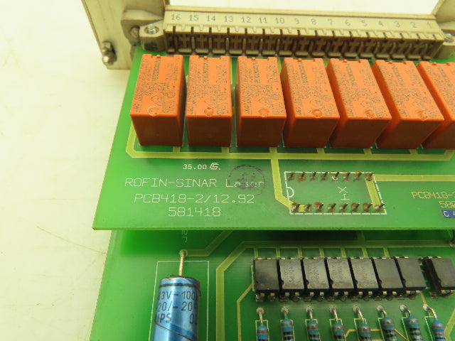 Siemens PCB418-2/12.92 Rofin-Sinar Control Card 221317/12.92