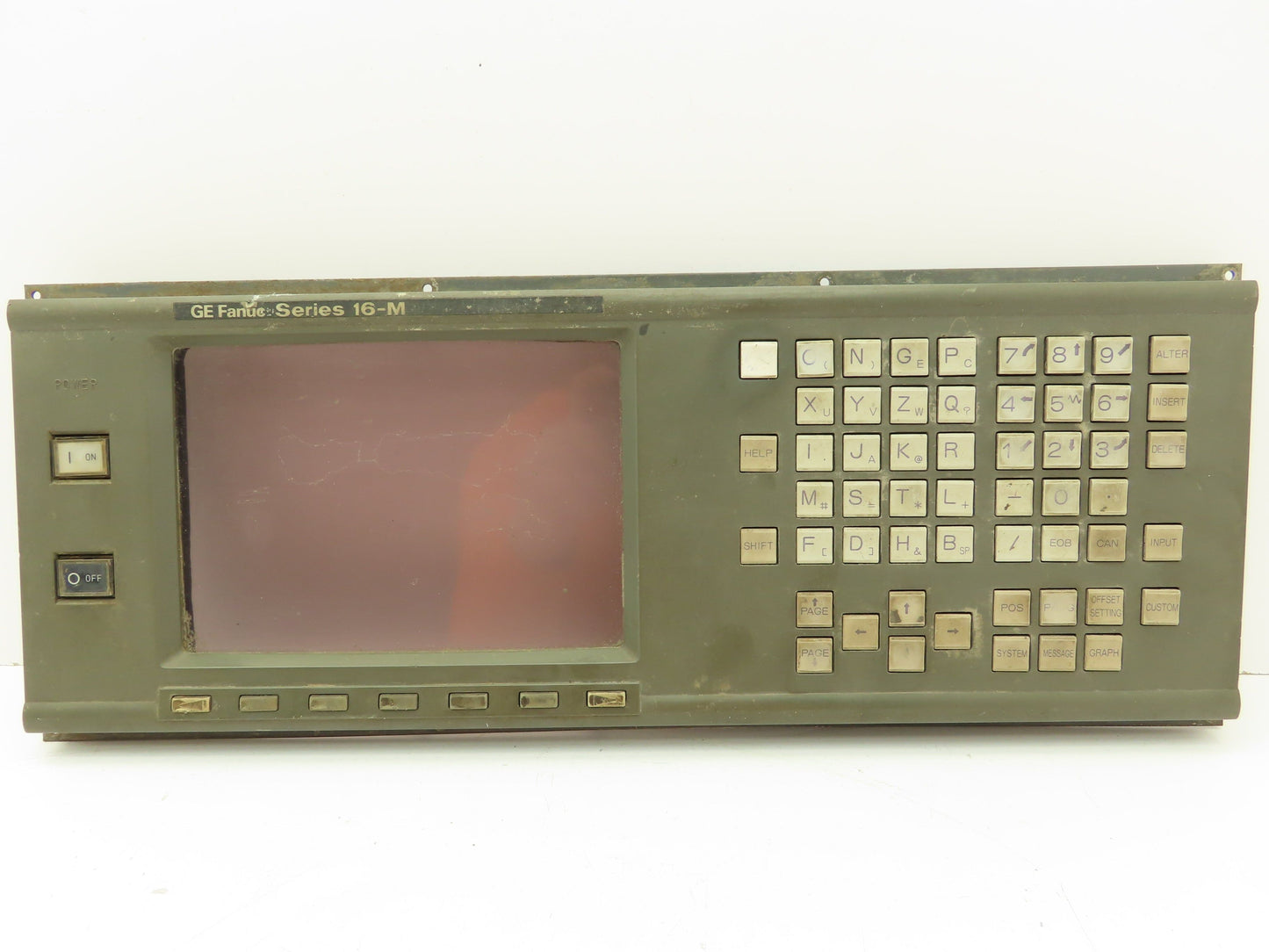 Fanuc A02B-0120-C051/MAR Control Panel 9" CRT/MDI Milling Machine Operator