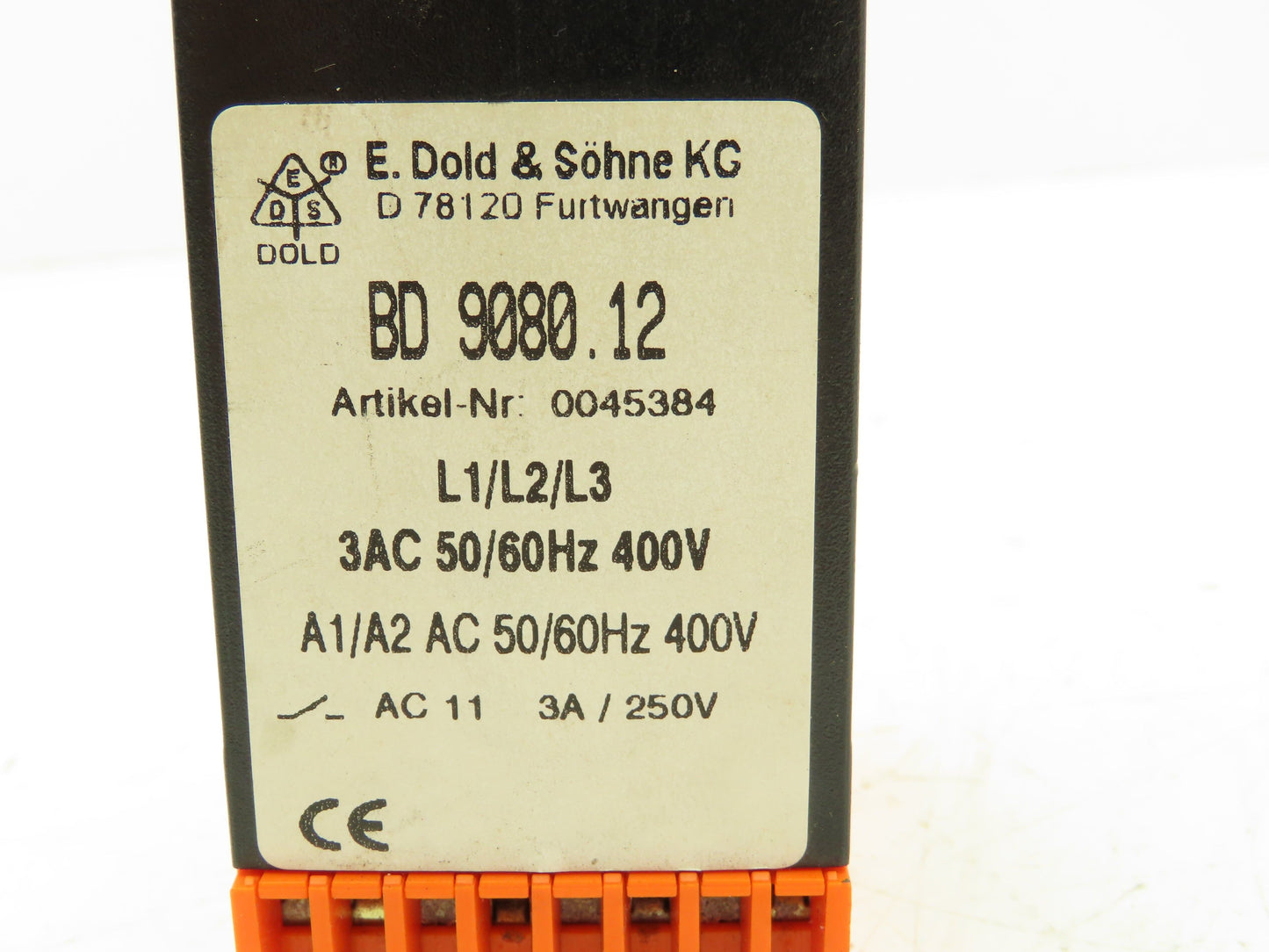 E. Dold & Sohne BD 9080.12 Voltage Monitoring Relay 3AC440V 3 Phase