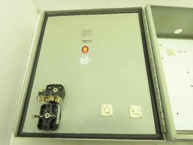 Wiegmann Hubbell A1412CH Electrical Enclosure 14x12x6" Hinged Cover Back Panel