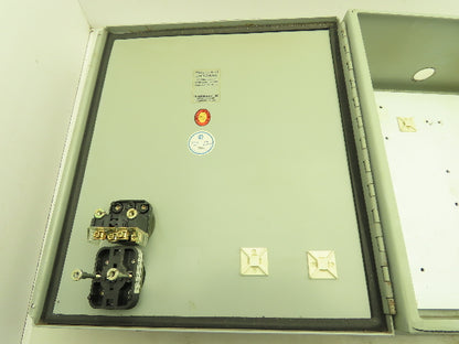 Wiegmann Hubbell A1412CH Electrical Enclosure 14x12x6" Hinged Cover Back Panel