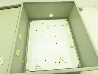 Wiegmann Hubbell A1412CH Electrical Enclosure 14x12x6" Hinged Cover Back Panel