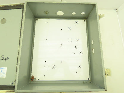 SCE A1614CH Electrical Enclosure Control Panel 16x14x6" Back Plate Knockouts