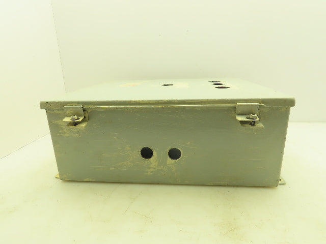 SCE A1614CH Electrical Enclosure Control Panel 16x14x6" Back Plate Knockouts