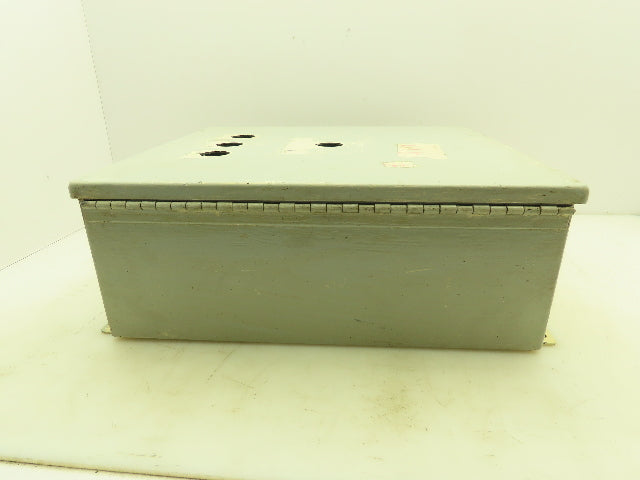 SCE A1614CH Electrical Enclosure Control Panel 16x14x6" Back Plate Knockouts