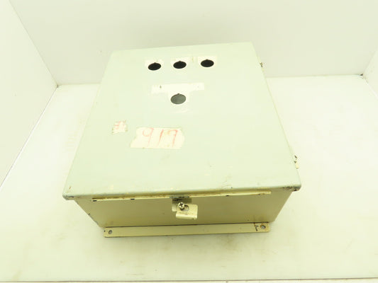 SCE A1614CH Electrical Enclosure Control Panel 16x14x6" Back Plate Knockouts