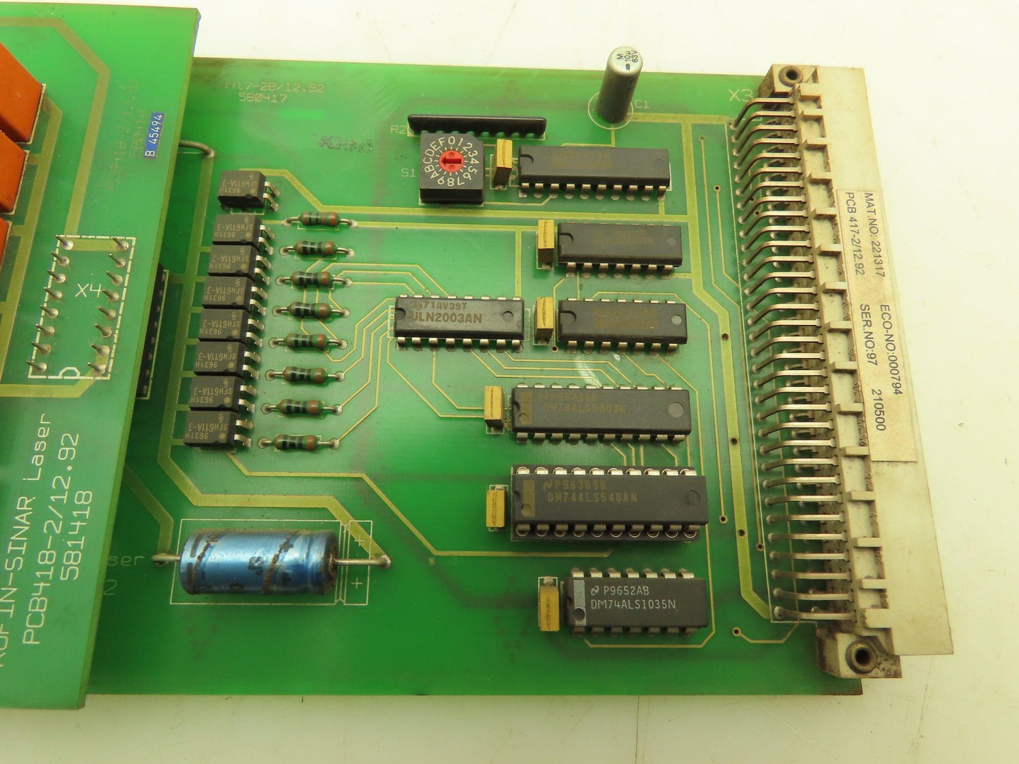 Siemens 221317 Rofin-Sinar Control Card