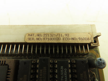 Siemens 221321 Rofin-Sinar Laser Circuit Board Control Panel