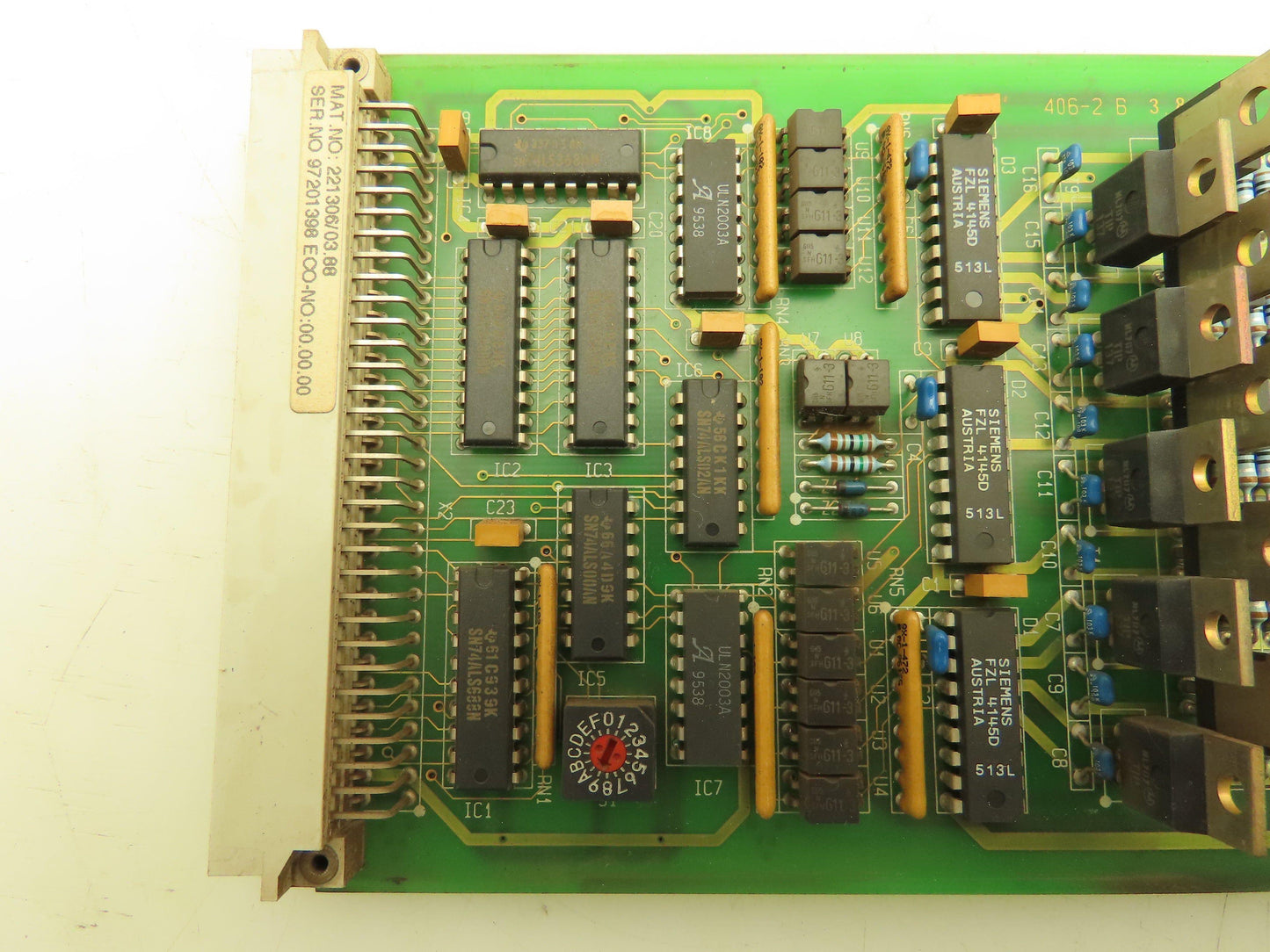 Siemens 221306/03.88 Rofin-Sinar Laser Control Card