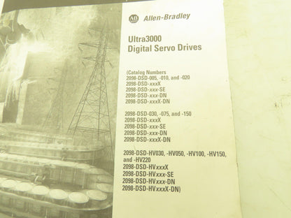 Allen Bradley Ultra3000 Digital Servo Drives Installation Manual