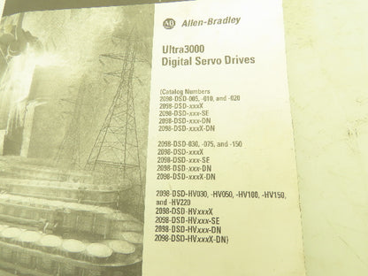 Allen Bradley Ultra3000 Digital Servo Drives Installation Manual
