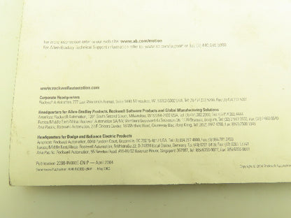 Allen Bradley Ultra3000 Digital Servo Drives Installation Manual