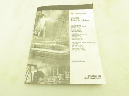 Allen Bradley Ultra3000 Digital Servo Drives Installation Manual