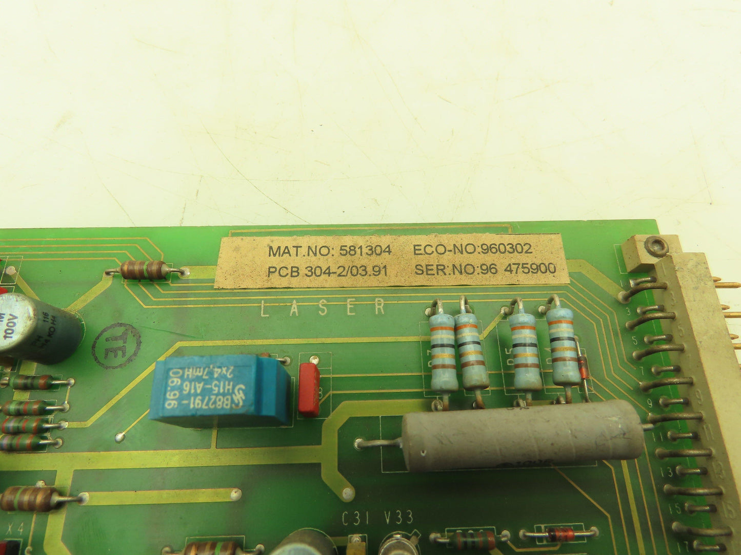 Rofin-Sinar Laser 304-2/03.91 PCB Circuit Board