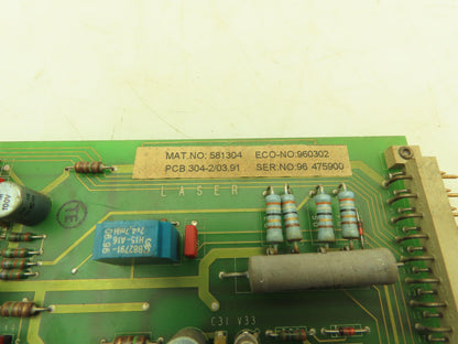 Rofin-Sinar Laser 304-2/03.91 PCB Circuit Board