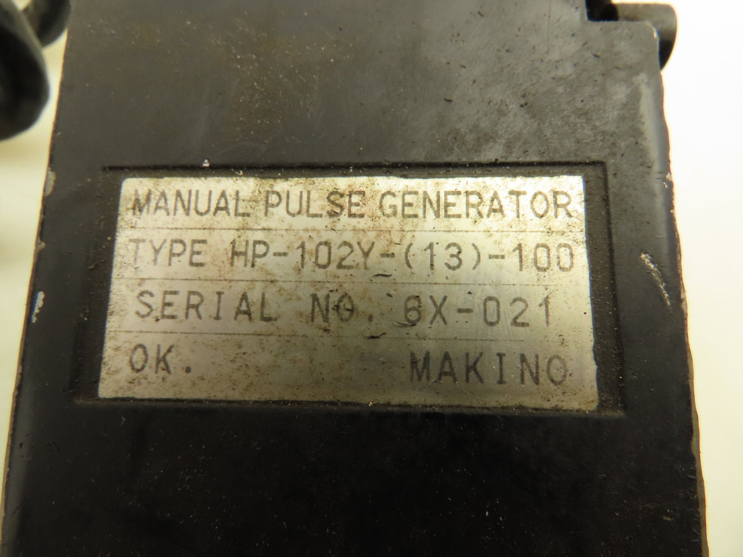 Makino HP-102Y-(13)-100 Manual Pulse Generator CNC MPG Handwheel Dial