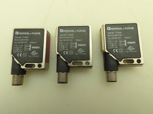 Pepperl Fuchs 117836 Sensor Switch Reflection Light Barrier 10-30VDC Lot of 3